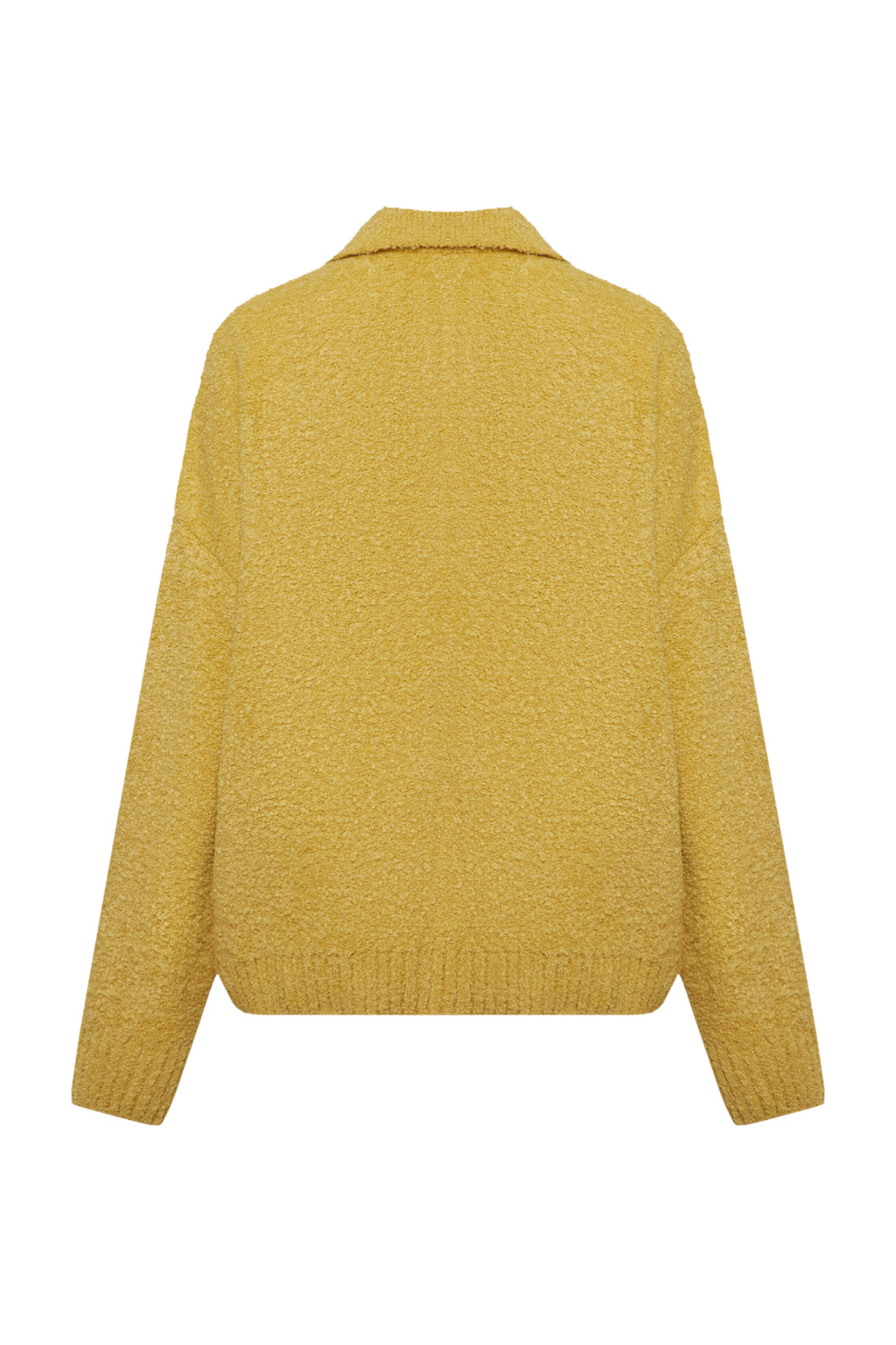 Bouclé sweater, yellow (0202)