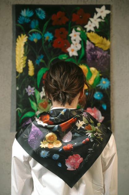 Scarf "Blooming Darkness", (LadyDI), U00003385