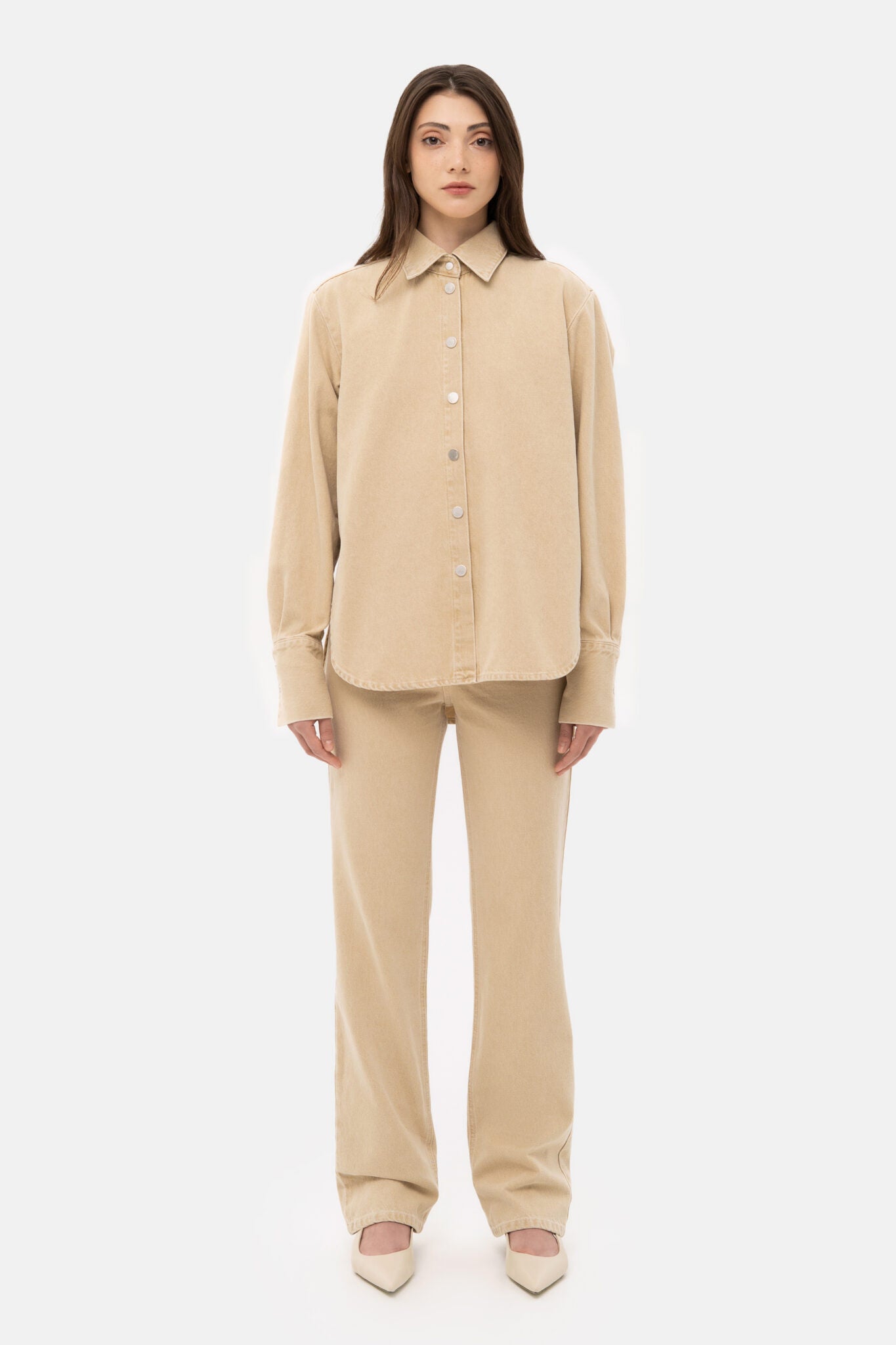 Košile (Match Denim) , sp26-shirt-beige