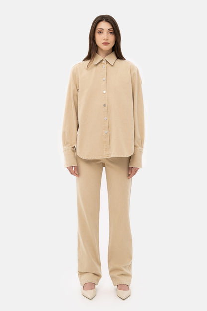 Košile (Match Denim) , sp26-shirt-beige