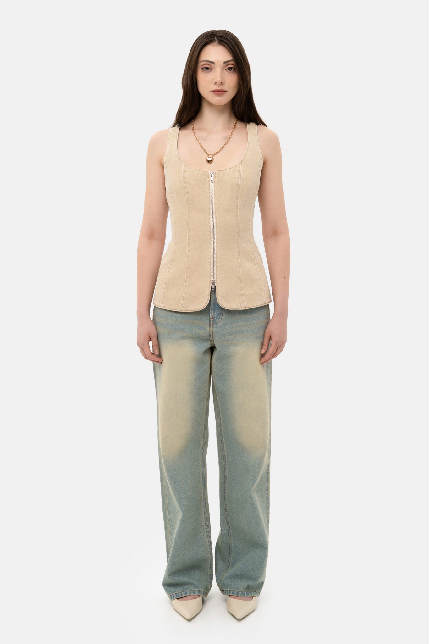 Vesta (Match Denim) , sp26-siluet-vest-beige