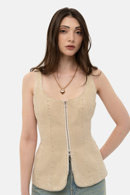 Vesta (Match Denim) , sp26-siluet-vest-beige