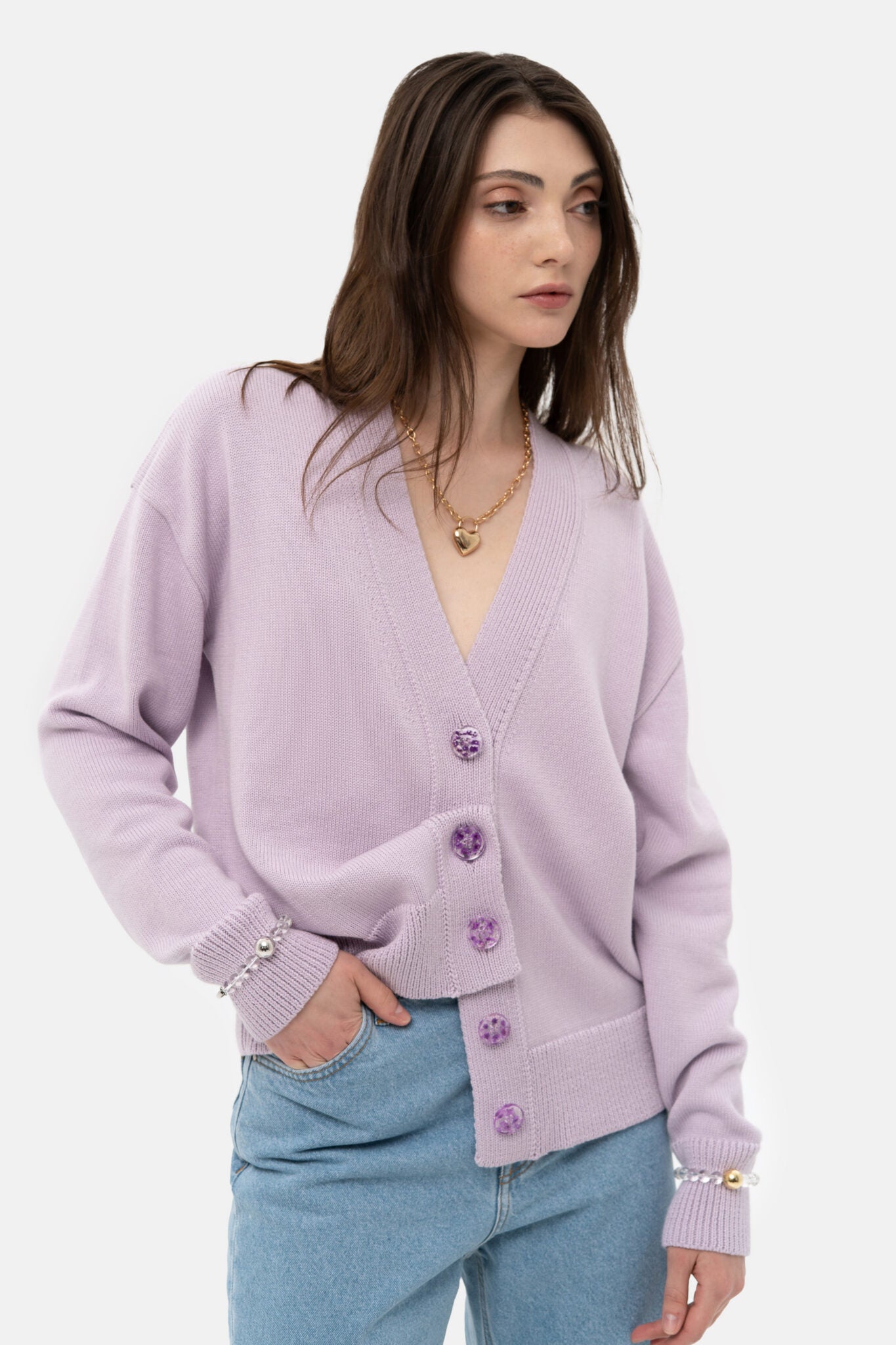 Svetr (Match Denim) , sp26-cardigan