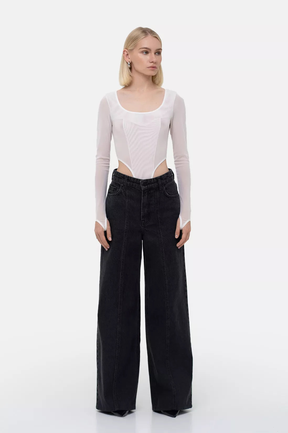 Джинси, широкі, сірі (Match Denim), sp25-wide-grey