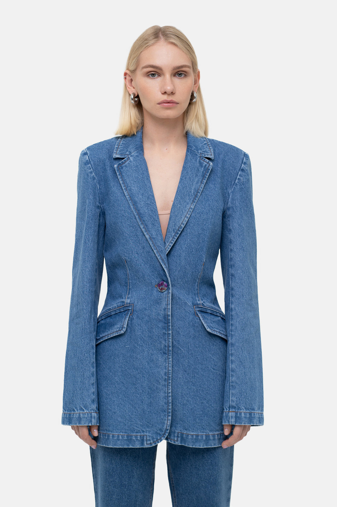 Джинсова куртка &quot;Silhouette&quot; (Match Denim), sp25-siluet-jacket-blue