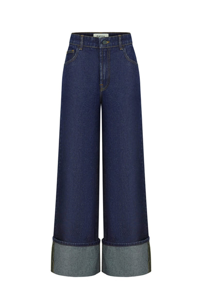 Джинси, індиго, з підвернутим краєм (Match Denim), sp25-roll-up-jeans